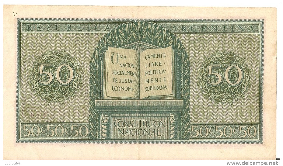 Billets - Argentine - 50 Centavos - Non Circulé - - Argentina