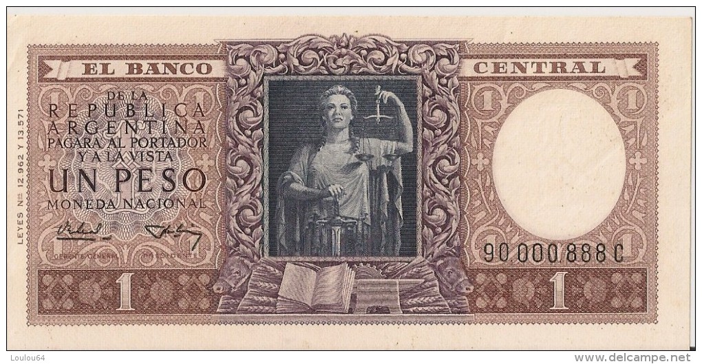 Billets - Argentine - 1 Peso - Non Circulé - - Argentine