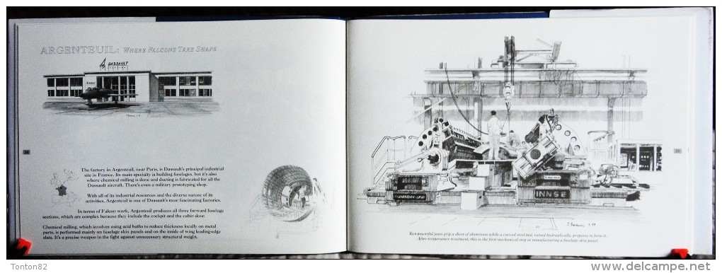 Christian Dardennes - Falcons In The Nest ... - A FALCON Factory Sketchbook - Éditions SER - ( 1999 ) . - Vliegtuig