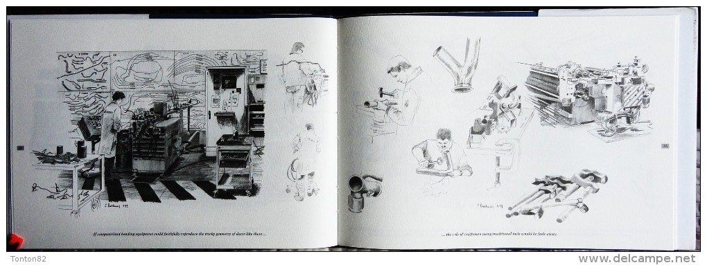 Christian Dardennes - Falcons in the nest ... - A FALCON Factory Sketchbook - Éditions SER - ( 1999 ) .