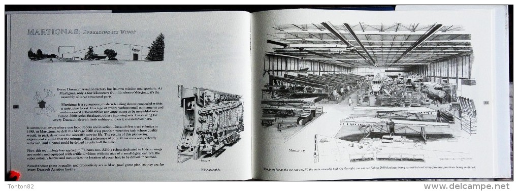 Christian Dardennes - Falcons in the nest ... - A FALCON Factory Sketchbook - Éditions SER - ( 1999 ) .