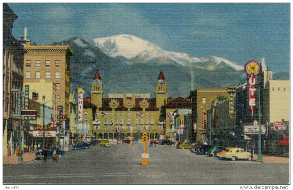 PIKES  PEAK  FROM PIKES PEAK AVENUE    8,8X13,8   (NUOVA) - Colorado Springs