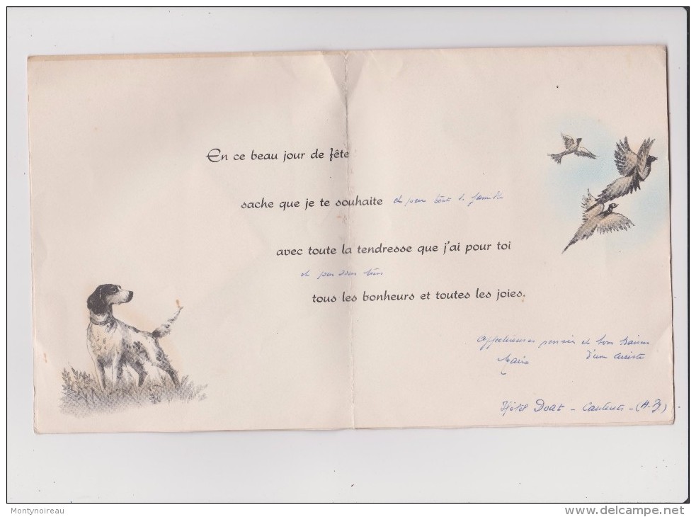 Vieux  Papier   :  Chasse - Chien,canard : A  CAUTERETS  Hautes  Pyrénées - Autres & Non Classés