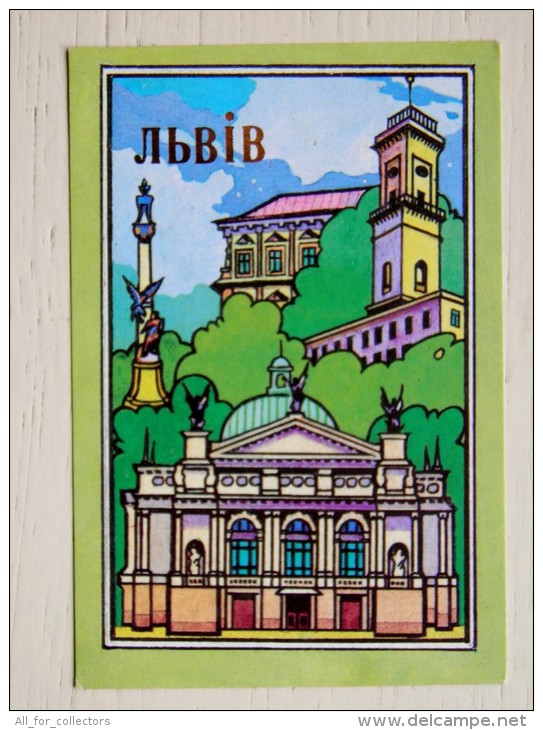 Calendar From Ukraine 1991 Lvov - Kleinformat : 1991-00