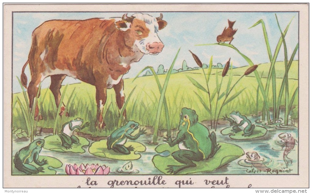 Fêtes : Illustrateur , La  Grenouille   Qui Veut... Que Le  Boeuf - Pascua