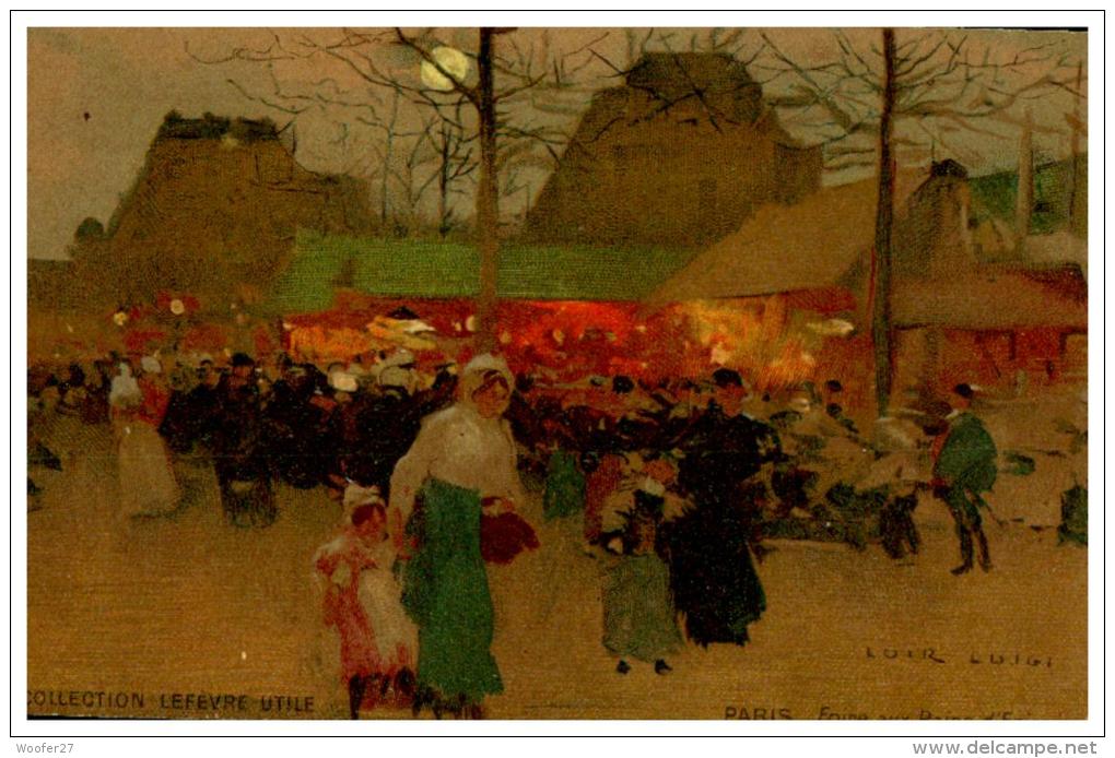 CPA ILLUSTRATEUR , LOIR LUIGI , Collection Lefevre Utile  , PARIS , Foire Aux Pains D'epices - Loir