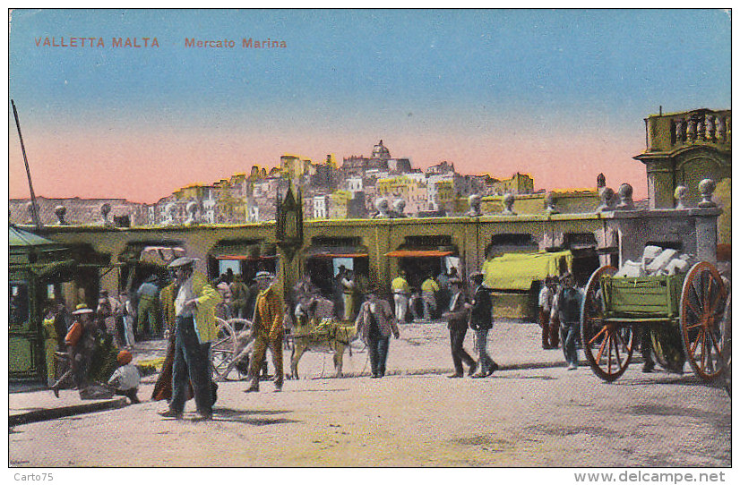 Malte - Malta - Valetta -  Mercato Marina - 1915 - Malte