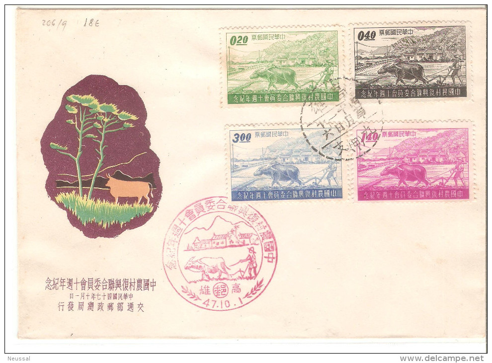Carta Con Serie 266/9 Formosa - Cartas & Documentos