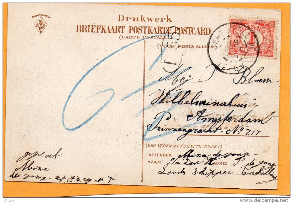 Bezoek Van H.M. De Konigin Aan Harlingen  1905 Postcard - Harlingen