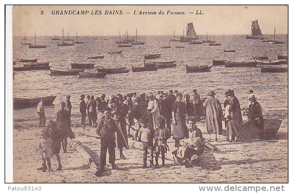 14. GRANDCAMP LES BAINS. N 9.  L ARRIVEE DU POISSON.   CPAA AN 1930. - Autres & Non Classés