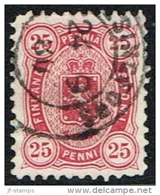 1875-1882. Coat Of Arms. Perf. L 12½. 25 PENNI Carmine. (Michel: 17 Bya) - JF157353 - Nuevos