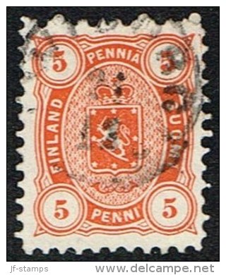 1875-1882. Coat Of Arms. Perf. L 11. 5 PENNI Orange. (Michel: 13 Axb) - JF157360 - Neufs