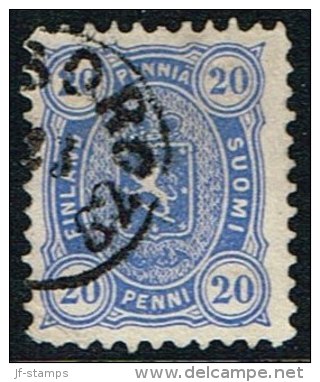 1875-1882. Coat Of Arms. Perf. L 11. 20 PENNI Ultramarine. (Michel: 16 Ayb) - JF157303 - Nuevos