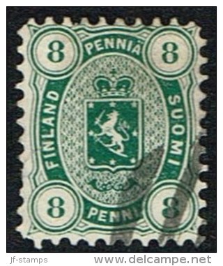 1875-1882. Coat Of Arms. Perf. L 11. 8 PENNI Yellow Green. (Michel: 14 A Yb) - JF157364 - Nuevos