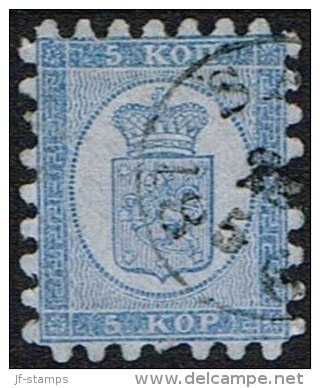 1860. Russian Values. 5 KOP. Blue. Roulette Dept. 1-1.5 Mm. (Wave Shaped). (Michel: 3A) - JF157186 - Neufs