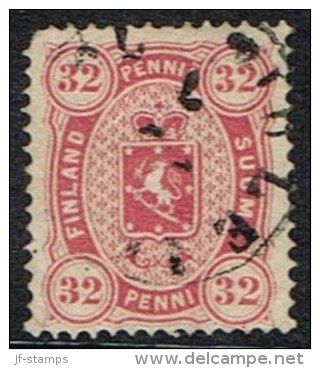 1875. Copenhagen Printing. Perf. 14: 13½. 32 Penni Carmine. Only 57.500 Issued. (Michel: 11) - JF157216 - Nuevos