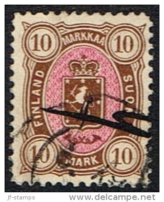 1885. Coat Of Arms. Perf. 12½. 10 Mk. Brown/red. (Michel: 26a) - JF157229 - Neufs