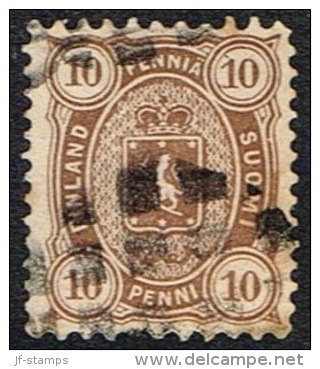 1875-1882. Coat Of Arms. Perf. L 11:12½. 10 PENNI Brown. (Michel: 15 C) - JF157234 - Nuevos