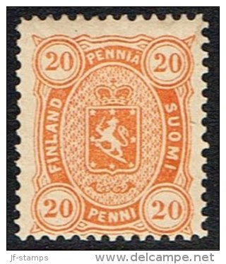 1885. Coat Of Arms. Perf. 12½. 20 P. Orange. (Michel: 22) - JF157277 - Used Stamps
