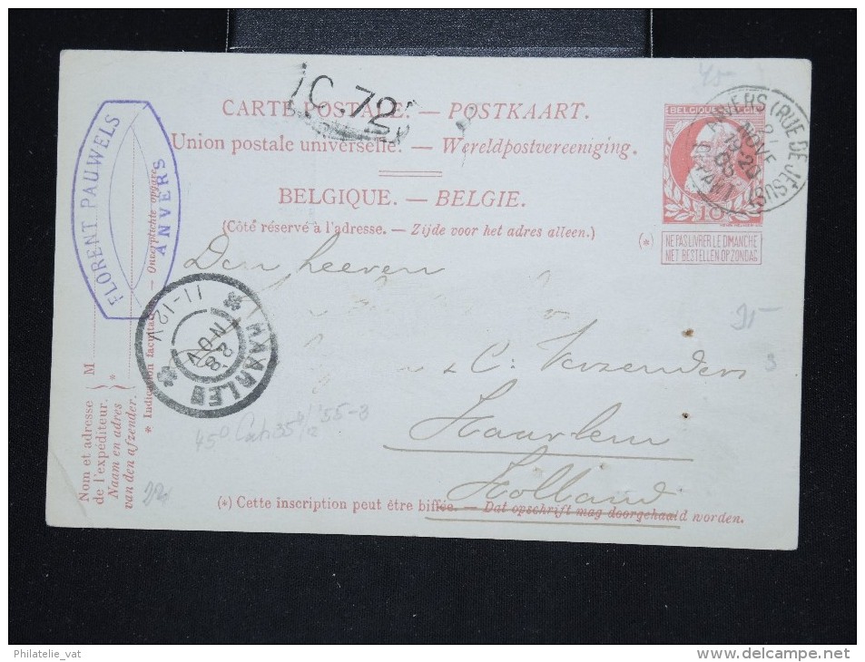 BELGIQUE - Entier Postal Pour La Hollande En 1905 -  A Voir - Lot P12700 - Illustrierte Postkarten (1971-2014) [BK]