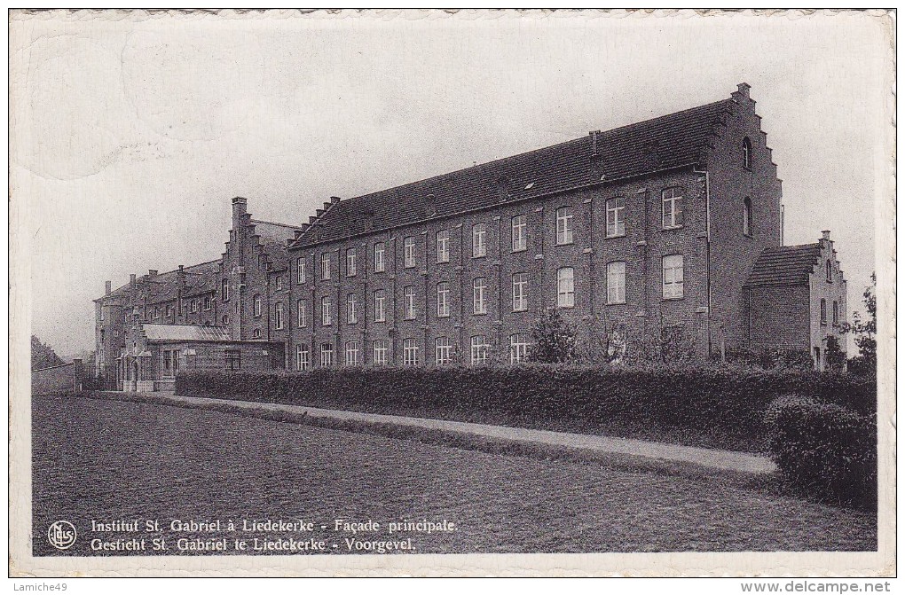 Institut Des Frères De St.Gabriel. Pensionnat Externat Liedekerke Facade Principale  (Brabant ) Circulée  1938 - Liedekerke