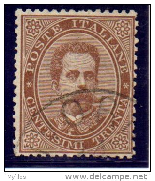 1879 UMBERTO I EFFIGIE CENT. 30 N. 41 USATO USED - Usati