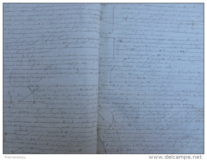 CAHIER ARPENTAGE 1854 JEAN PIERRE LHOPITAL A SAINT GERMAIN SUR L ARBRESLE