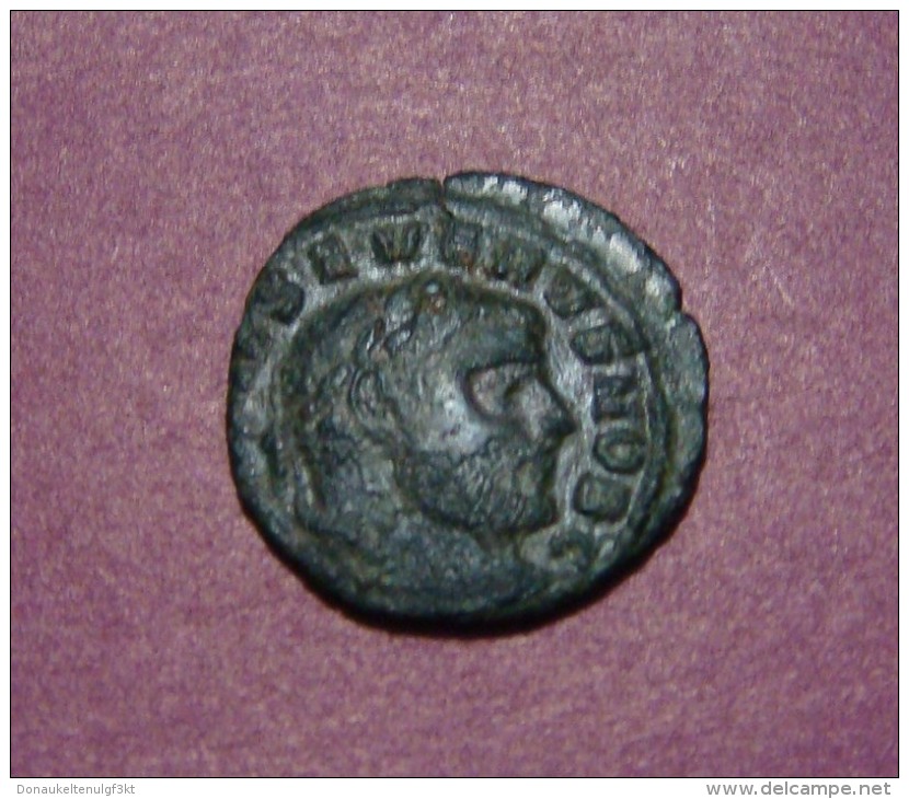 SEVERUS II BRONZE DENARIUS, GENIUS, GOOD QUALITY. - La Tétrarchie (284 à 307)