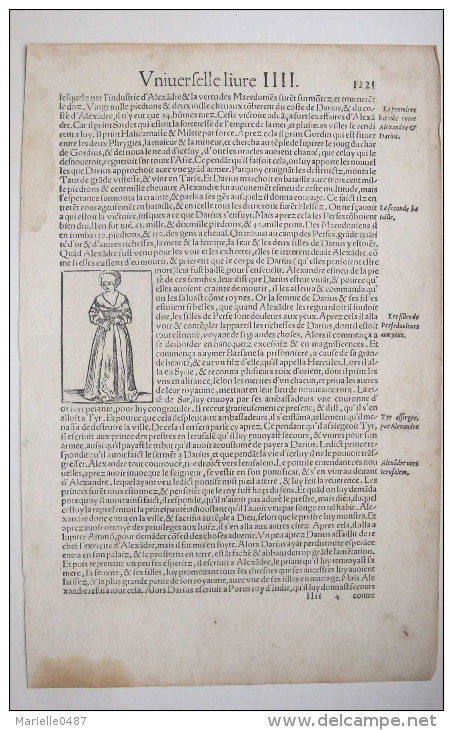 Cosmographia Universalis De Sebastian Münster. 1 Fol. 16eme Siècle. - Jusque 1700