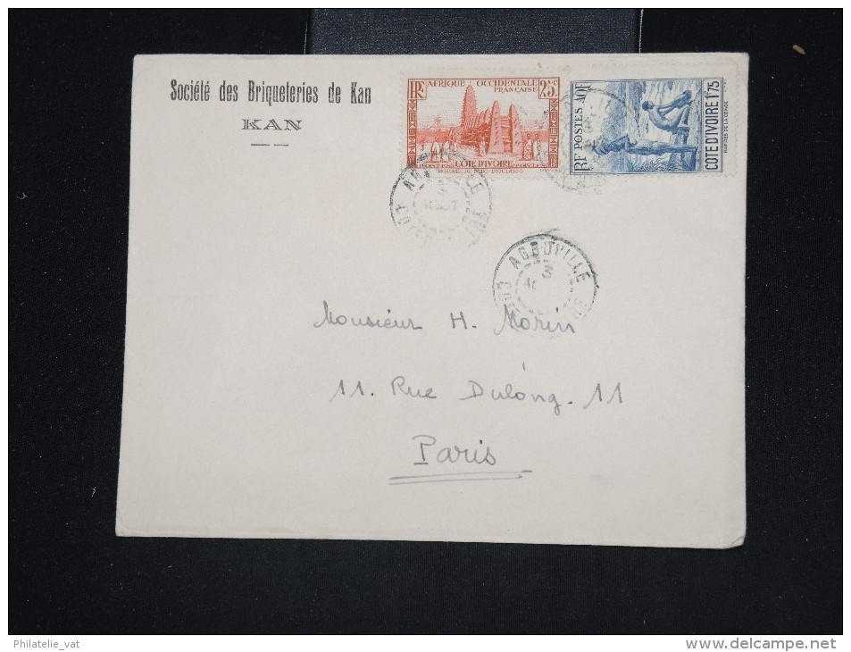 FRANCE - COTE D'IVOIRE - Enveloppe De Agboville Pour Paris - A Voir - Lot P12772 - Lettres & Documents