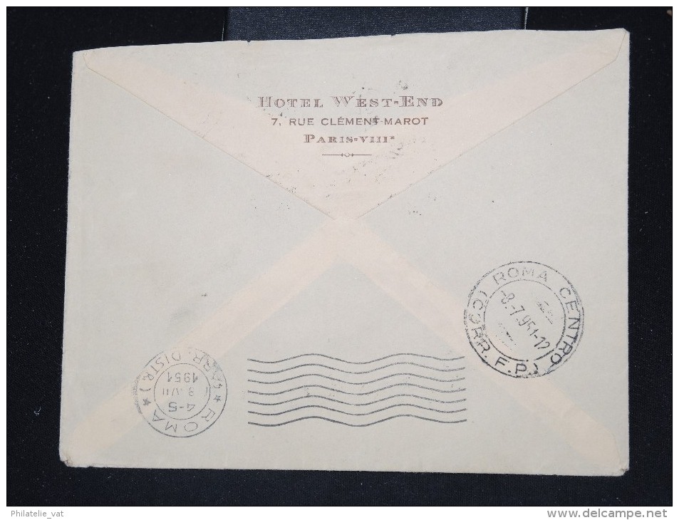 FRANCE - Enveloppe De Paris Pour Italie ( Poste Restante ) Et Retour En 1951 - A Voir - Lot P12785 - Postal Rates