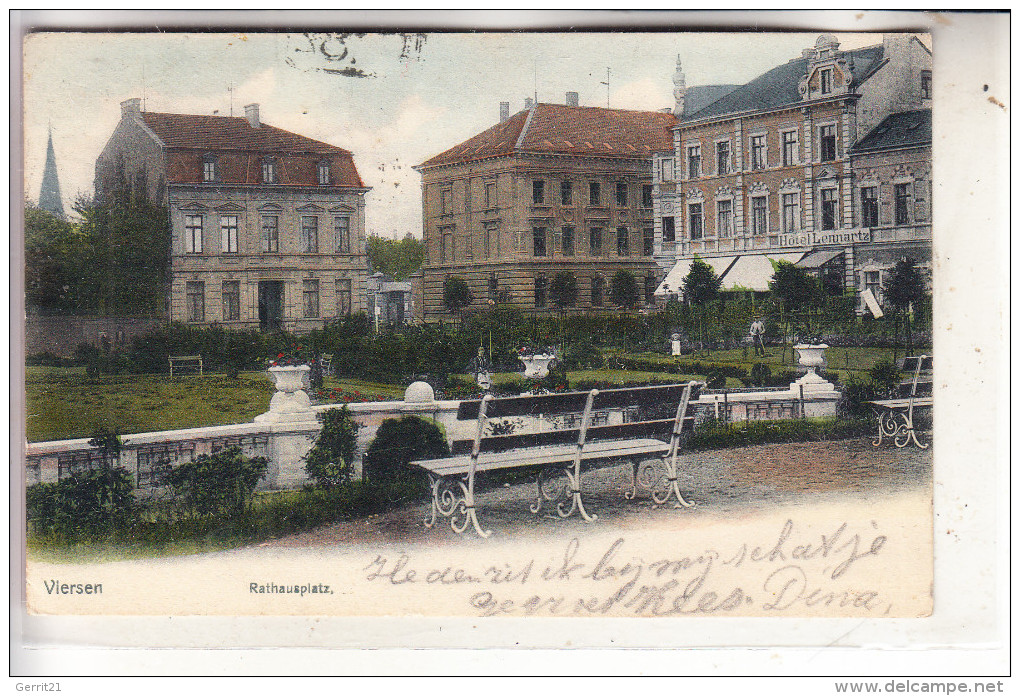 4060 VIERSEN, Rathausplatz, 1905 - Viersen