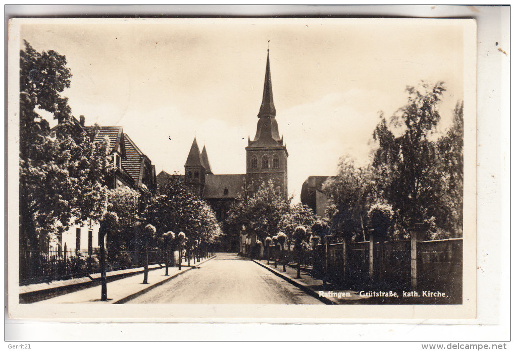 4030 RATINGEN, Grütstrasse, Kath. Kirche, 1938 - Ratingen