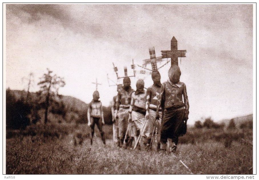 1 AK USA * Apache Gaün Dancers - Photo 1906 - Druck Der Karte 1991 - Indiani Dell'America Del Nord