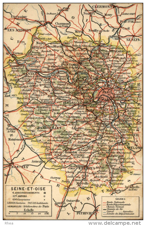 78 - Carte Département Ile De France - Ile-de-France