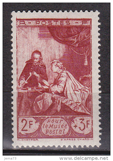 N° 753 Pour Le Musée Postal: Le Cachet De Cire D'après J.B.Chardin: Timbre Neuf Sans Charnière - Neufs