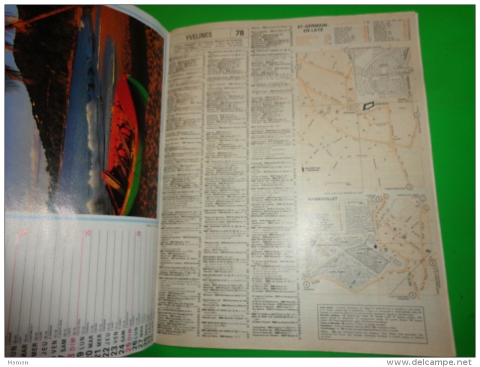 Calendrier 1989-oberthur Fillette-chevreau-oiseau-a L´interieur Yvelines-evry-haut De Seine Etc.. - Big : 1981-90