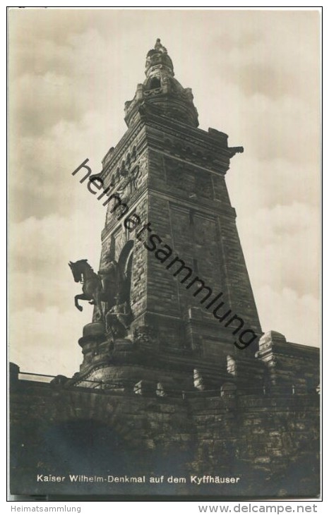 Kaiser Wilhelm-Denkmal Auf Dem Kyffhäuser - Foto-Ansichtskarte - Kyffhaeuser