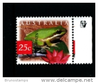 AUSTRALIA - 1998  25c.  TREE FROG   1 KOALA  REPRINT  MINT NH - Proofs & Reprints