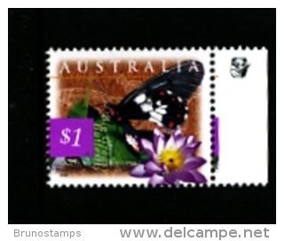 AUSTRALIA - 1998  $ 1  GREASY BUTTERFLY  1 KOALA  REPRINT  MINT NH - Essais & Réimpressions