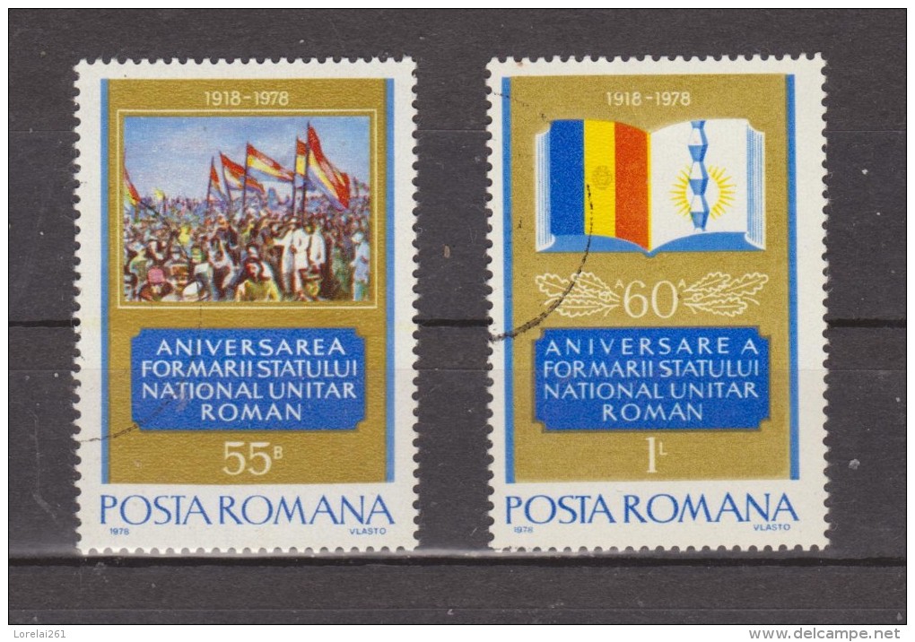 1978 - 60 Anniv. De L Unite Nationale Mi No 3561/3562 Et Yv No 3143/3144 - Usati