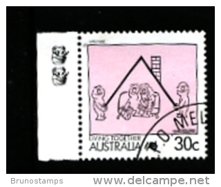AUSTRALIA - 1990  30c. WELFARE  2 KOALAS  REPRINT  FINE USED - Probe- Und Nachdrucke