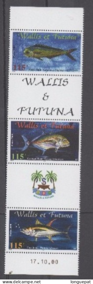 WALLIS Et FUTUNA : Faune -Poissons : Mahi-mahi, Carengue Bleu, Thon Jaune - Faune Marine - - Unused Stamps