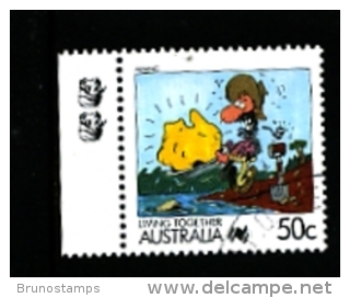 AUSTRALIA - 1991  50c.  MINING  2 KOALAS  REPRINT  FINE USED - Essais & Réimpressions