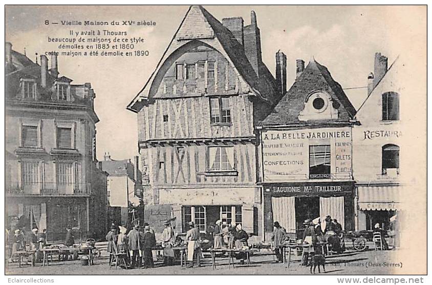 Thouars     79    Vieilles Maisons    Marché   . A La Belle Jardinière - Thouars