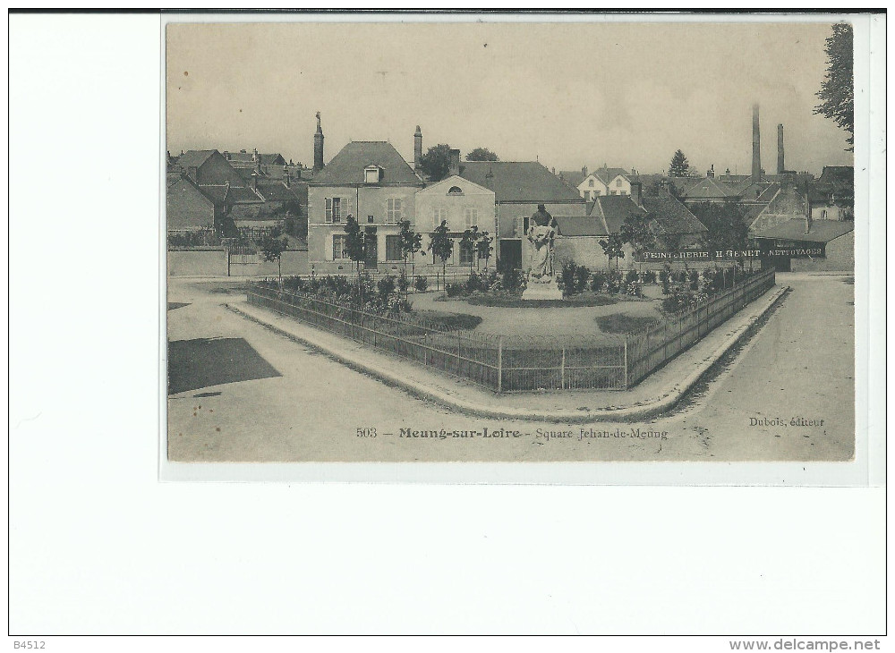 45 MEUNG Sur LOIRE Square Jehande Meung , Enseigne Teinturerie H Genet - Autres & Non Classés