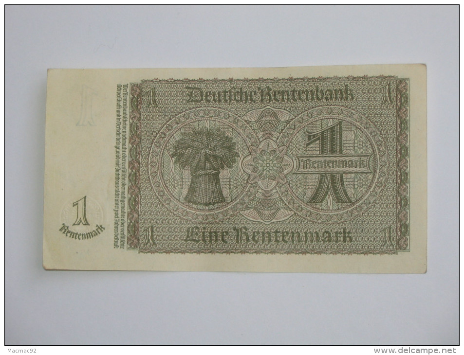 1 Eine Rentenmark 1937 - Allemagne - Germany **** EN ACHAT IMMEDIAT **** - 1000 Reichsmark