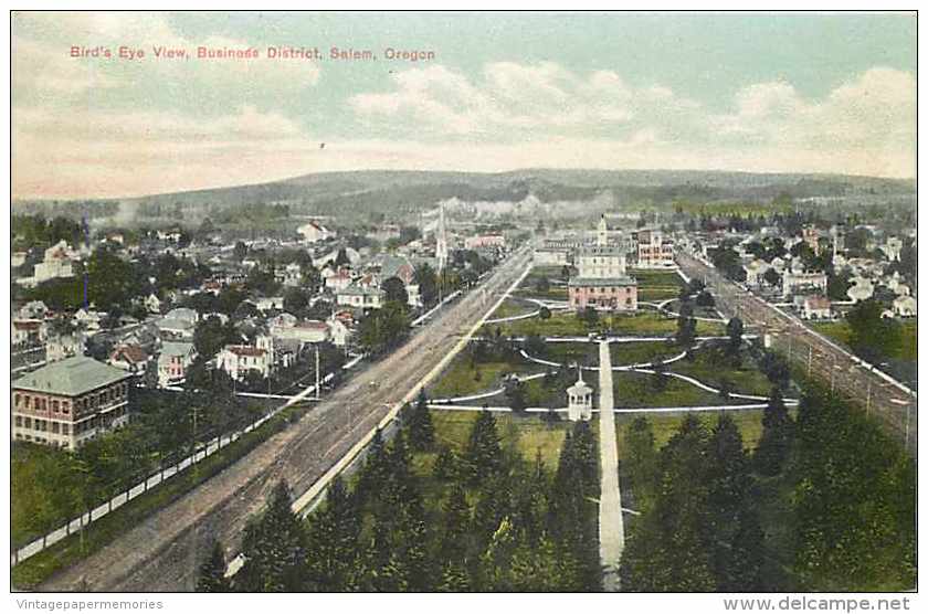 242319-Oregon, Salem, Busines District, Bird's Eye View, Pattons No 166678 - Salem