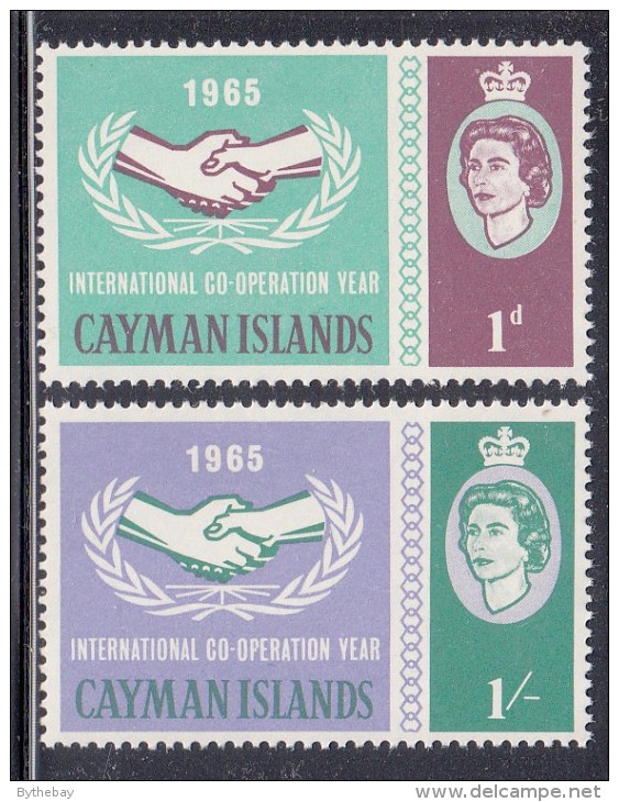 Cayman Islands MNH Scott #174-#175 Set Of 2 International Co-operation Year Issue - Caimán (Islas)