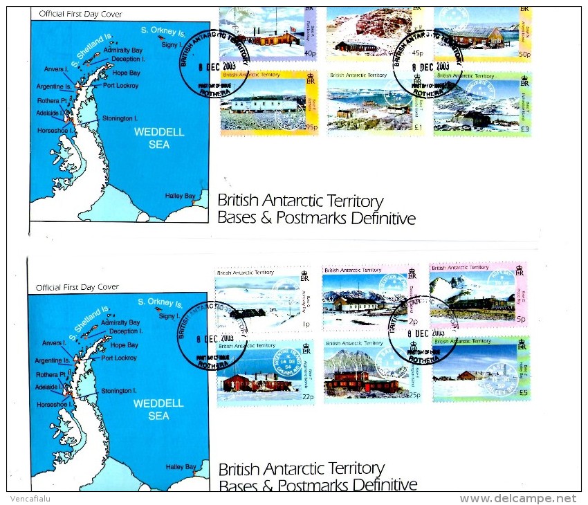 British Antarctic Territory  2003 - Set Of 2  Long FDC´s , NICE!!! - FDC